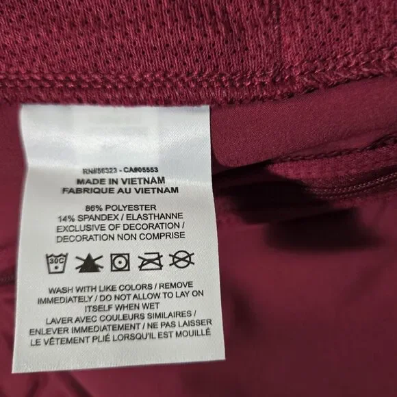 Nike Football Hooded Jacket Coaches Sideline 1/4 Zip Maroon Jacket Mens Large